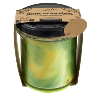 Świece - MIA BOX Świeca marmurkowa o zapachu Bergamotki 240g - grafika 1