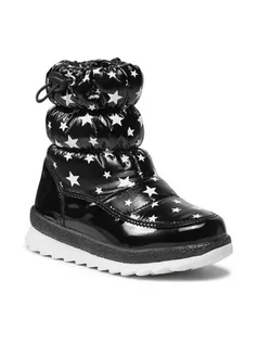 Buty dla dziewczynek - Nelli Blu Śniegowce CMKL201212-2 Czarny - grafika 1