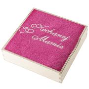 Ręczniki - Ręcznik z dedykowanym haftem Kochanej Mamie Miss Lucy 50x90 cm różowy - miniaturka - grafika 1