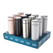 Termosy - Termos nierdzewny z sitkiem z wyświetlaczem LED 460 ml mix kolorów - miniaturka - grafika 1