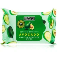 Chusteczki do demakijażu - BEAUTY FORMULAS Chusteczki do demakijażu Avocado, 25szt. >>  od 49zł  << - miniaturka - grafika 1