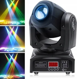 HOLDLAMP DMX512 MOVING HEAD RUCHOME OŚWIETLENIE SCENICZNE LED RGB 8 TRYBÓW - Wyposażenie ciemni fotograficznej - miniaturka - grafika 1