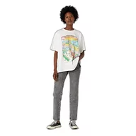 Koszulki i topy damskie - Wrangler Damska koszulka oversize, biała (Worn in White), rozmiar L, Worn in White, L - miniaturka - grafika 1