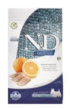 Farmina N&D Ocean Śledź i pomarańcza 0,8 kg