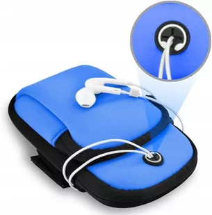 Etui na ramię do biegania niebieskie - Etui i futerały do telefonów - miniaturka - grafika 4