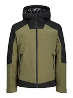 Kurtki męskie - JACK & JONES Jcoaxel przejściowa kurtka męska Sn, zielony, XL - miniaturka - grafika 1