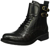 Kozaki damskie - Tommy Hilfiger Damskie kozaki B1285ologna 1c1 z krótką cholewką, czarny - czarny (Black 990) - 39 eu - miniaturka - grafika 1