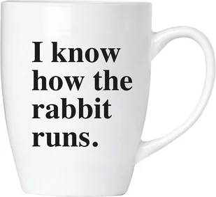 Brubaker - I Know How The Rabbit Runs - ceramiczny kubek do kawy - 300 ml - kubek do kawy - Kubki - miniaturka - grafika 1