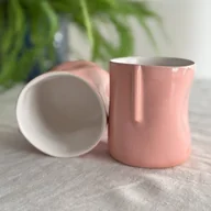Kubki - Czarka HugMe Różowa Ceramika 250ml - miniaturka - grafika 1