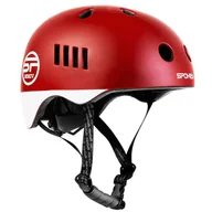 Kaski rowerowe - Spokey Kask Pumptrack rozmiar 58-61) Czerwono-biały - miniaturka - grafika 1