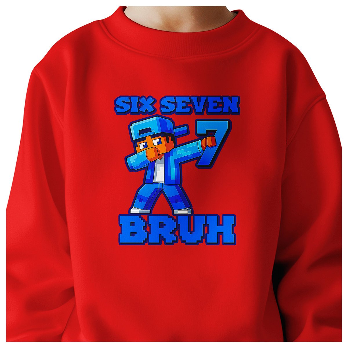 BLUZA DZIECIĘCA 67 SIX SEVEN BRUH DLA CHŁOPCA DZIEWCZYNKI 122-128