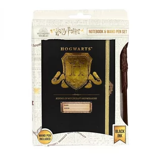 Zestaw prezentowy Harry Potter: notatnik plus różdżka (długopis) - tarcza Hogwartu - Notesy i bloczki - miniaturka - grafika 1