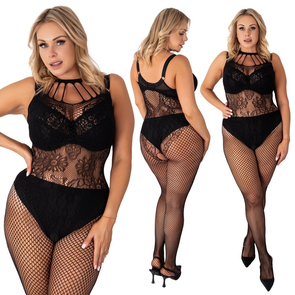 BODY BODYSTOCKING bielizna erotyczna KOMBINEZON PLUS SIZE