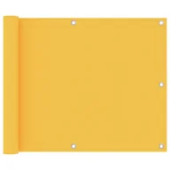 Parawany - vidaXL Parawan balkonowy, żółty, 75x600 cm, tkanina Oxford vidaXL - miniaturka - grafika 1