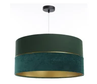 Lampy sufitowe - Żyrandol na lince TWIST 1xE27/60W/230V zielony/złoty - miniaturka - grafika 1