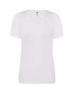 Odzież robocza - T-shirt Damski biały dekolt w serek roz. L - miniaturka - grafika 1