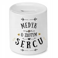 Skarbonki - Dla Medyka Skarbonka na Urodziny na Prezent z Nadrukiem ze Zdjęciem + Opakowanie na prezent (wzór 01) - miniaturka - grafika 1