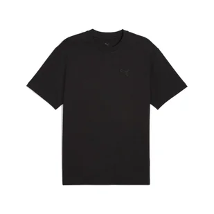 Koszulka unisex Essentials Elevated PUMA Black - Koszulki sportowe damskie - miniaturka - grafika 1