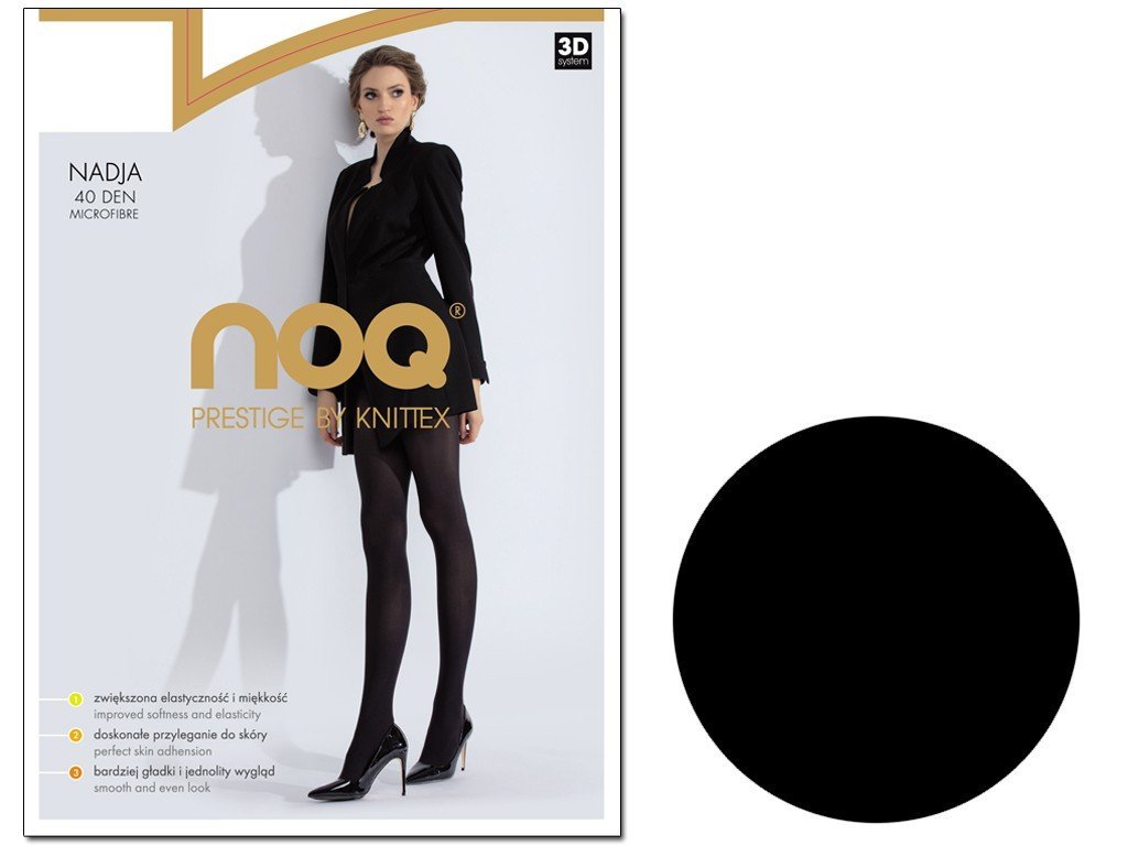 Rajstopy Z Mikrofibry 40 Den Nero 4