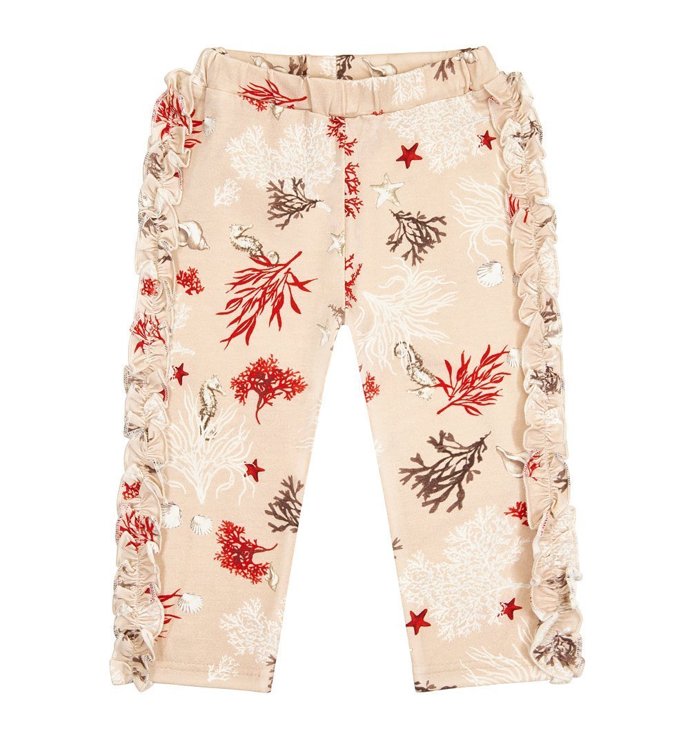 Legginsy z falbanką Koralowiec 122