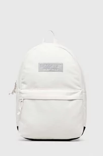 Superdry plecak damski kolor biały duży z aplikacją - Plecaki - miniaturka - grafika 1