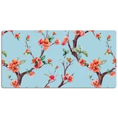 Podkładki na biurko - Podkład na biurko Drzewo na niebieskim tle 120x60 cm - miniaturka - grafika 1