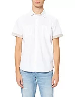 Koszule męskie - Camel Active Koszula męska 4092385s49, Broken White, 6XL - miniaturka - grafika 1