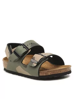 Buty dla chłopców - Birkenstock Sandały Milano Hi Kids 1020272 Zielony - grafika 1