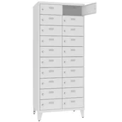 Szafki BHP - Głęboka szafa śniadaniowa do szkoły i biura MSUS 4210 na nóżkach - miniaturka - grafika 1