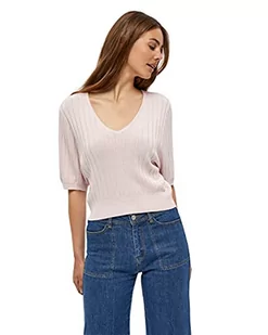 Desires Damski sweter z krótkim rękawem Geisha Rib, Kołyska różowa, S - Swetry damskie - miniaturka - grafika 1