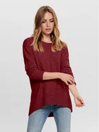 Swetry damskie - ONLY Sweter 15173800 Bordowy Regular Fit - miniaturka - grafika 1