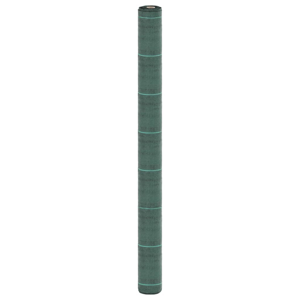 vidaXL Agrowłóknina antychwastowa, zielona, 1,5x5 m, PP