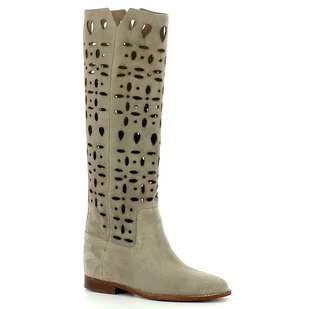 Ażurowe kozaki damskie CARINII - Carinii - Kozaki damskie - miniaturka - grafika 1