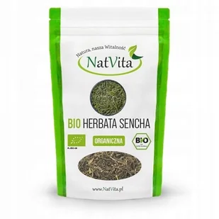 Sencha BIO Herbata Zielona Herbata Ekologiczna Stres 250g NatVita - Herbata - miniaturka - grafika 1