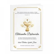 Dewocjonalia - Murrano Biblia rozmiar M z nadrukiem dla dziewczynki na komunię KZ-BIB-M-006 - miniaturka - grafika 1