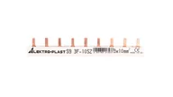 Inne akcesoria elektryczne - Elektro-Plast OPATÓWEK Szyna prądowa typu PIN 3P 10mm2 63A 9 pinów IZS103F9 45.219 45.219 - miniaturka - grafika 1