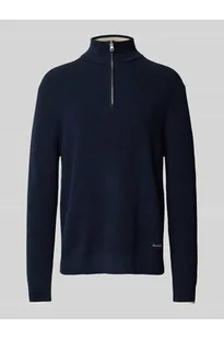 Bluza z kołnierzem z naszywką z logo - Gant - Bluzy męskie - miniaturka - grafika 1