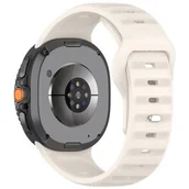 Akcesoria do smartwatchy - PASEK DO SAMSUNG GALAXY WATCH 8 40MM / 44 MM / 46 CLASSIC BEŻOWY - miniaturka - grafika 1