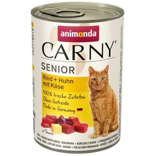 Animonda Carny Senior Wołowina + Kurczak + Ser Puszka 400G - Mokra karma dla kotów - miniaturka - grafika 3