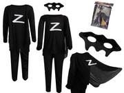 Stroje karnawałowe - Kostium strój Zorro rozmiar S 95-110cm .. KX5708 - miniaturka - grafika 1