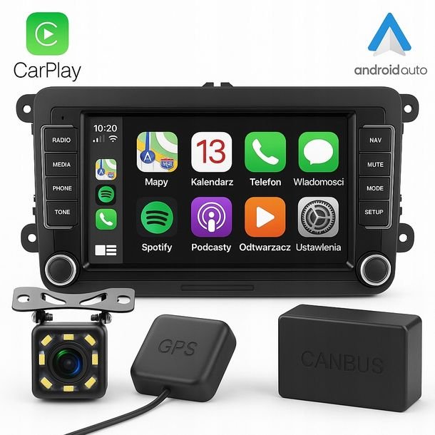 Radio Do Volkswagen Seat Skoda Vw Passat B6 B7 Golf 5 V 6 Vi Android Wifi
