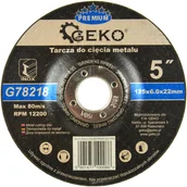 Tarcze do pił - Geko Tarcza do szlifowania metalu PREMIUM 125x6 Inox 5/25/100 - miniaturka - grafika 1