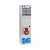 Rozdzielnie elektryczne - Tarel ELEKTRO - PLAST siłowa RS 1 / 6 6240 - 01 / 2 X 2P + Z 3P + N + Z 16A ELEKTRO - PLAST - miniaturka - grafika 1