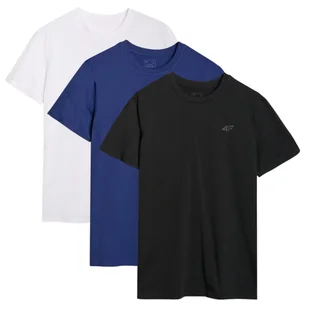 T-shirt męski (ZESTAW KOSZULEK 3 SZT.) 3P-SS-4FWMM00TTSHM2256-92S MULTICOLOR Roz. S - Koszulki męskie - miniaturka - grafika 1