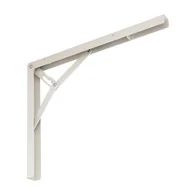 Zawiasy, okucia i inne akcesoria - Wspornik składany WSZ 400 biały VELANO - miniaturka - grafika 1