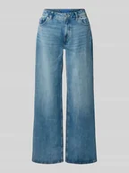 Spodnie damskie - Jeansy o kroju baggy fit z czystej bawełny model ‘GAMALA’ - miniaturka - grafika 1