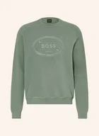 Bluzy męskie - Boss Bluza Nierozpinana Hole gruen - BOSS - miniaturka - grafika 1