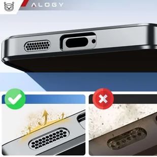 Etui do Samsung Galaxy S24 Mag Safe Glamour Case Ring obudowa ochrona aparatów Alogy Czarne przezroczyste + Szkło - Etui i futerały do telefonów - miniaturka - grafika 11