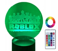 Lampy stojące - Lampka Nocna 3D Led Roblox Grawer Imię Prezent - miniaturka - grafika 1