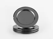 Miski i półmiski - ECHTWERK Zastawa ze stali szlachetnej (Czarny, 6 elementów, Podstawek) - miniaturka - grafika 1